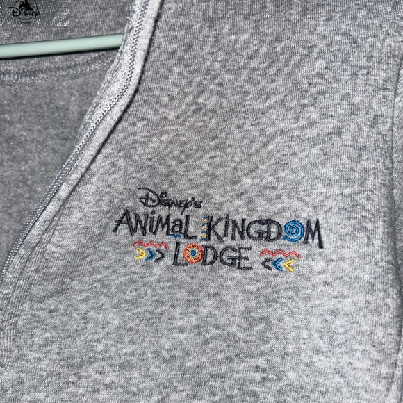 Gray Animal Kingdom Lodge Women's quarter zip Sweatshirt - Picture 2 of 2